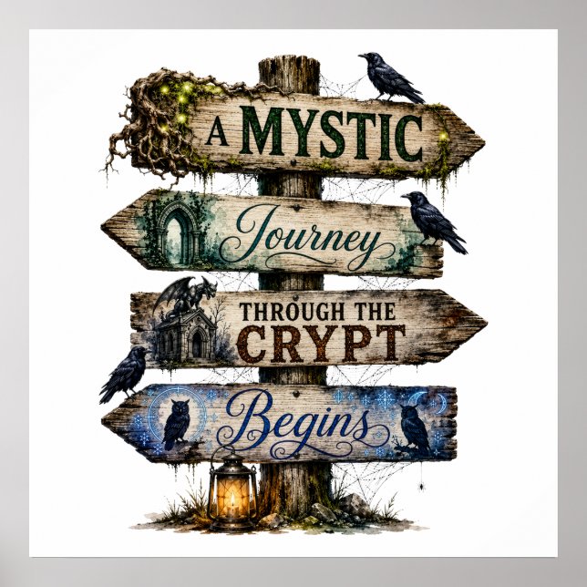 Affiche Un Voyage Mystique à Travers la Crypte Commence  (Devant)