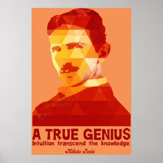 Affiche Un vrai génie - Nikola Tesla-