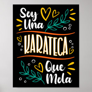 Affiche Una Karateca Que Mola Mujer Regalos De Karate
