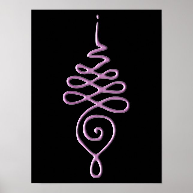 Affiche Unalome rose (Devant)