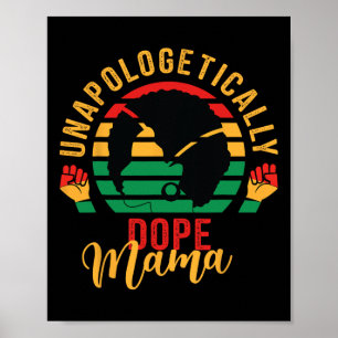 Affiche Unapologtical Drug Noir Mois Histoire Africaine