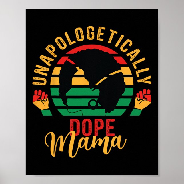 Affiche Unapologtical Drug Noir Mois Histoire Africaine (Devant)