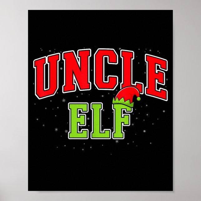 Affiche Uncle Elf Christmas Family Matching Group Xmas Unc (Devant)