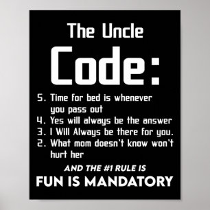 Affiche Uncle From Niece Nephew The Uncle Cool 5 Things