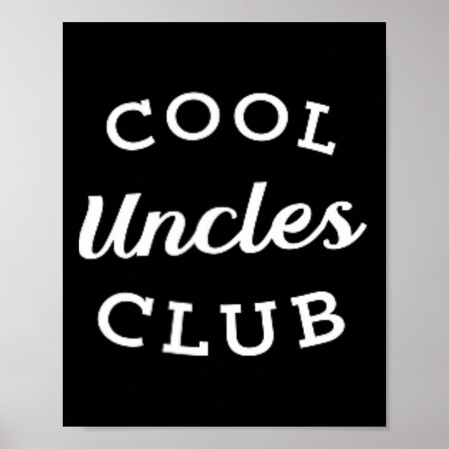 Affiche Uncles Club Meilleur Oncle Jamais Drôle Fête des p (Devant)