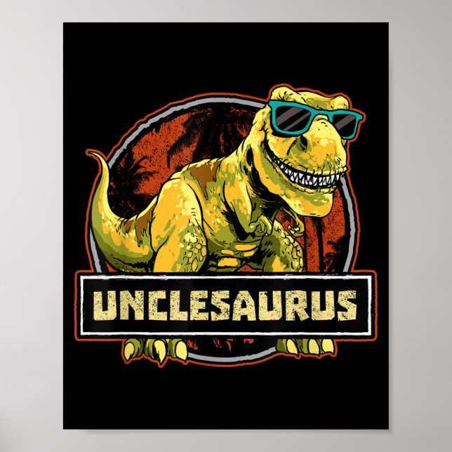 Affiche Unclesaurus T rex Uncle Saurus Dinosaur (Devant)
