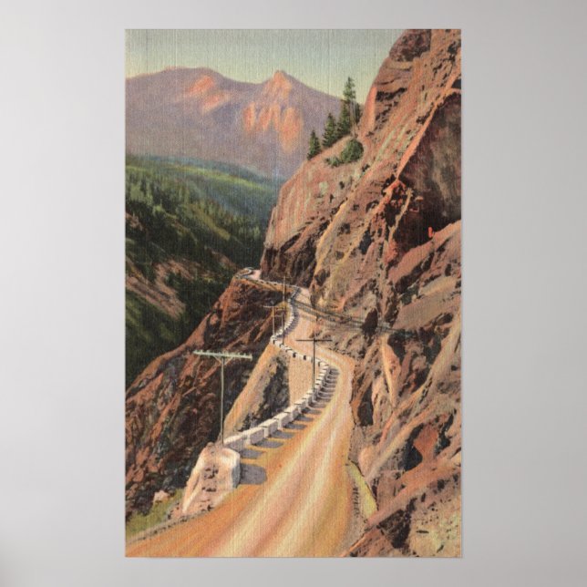 Affiche Uncompahgre Gorge et Million Dollard Highway (Devant)