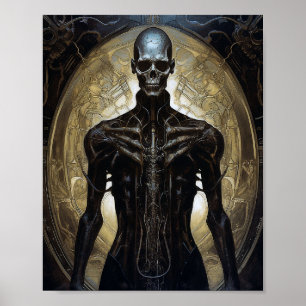 Affiche Undead Cyborg Sci-Fi Horror Art