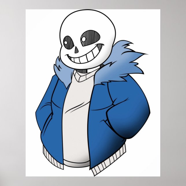 Affiche Undertale Sans Vector (Devant)