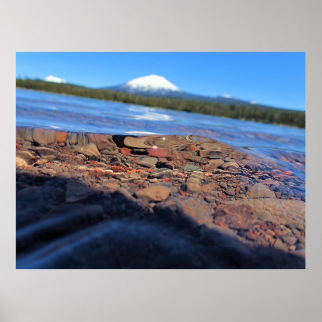 Affiche Underwater View of Little Lava Lake, Oregon (Devant)