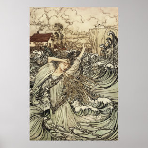 Affiche Undine par Arthur Rackham