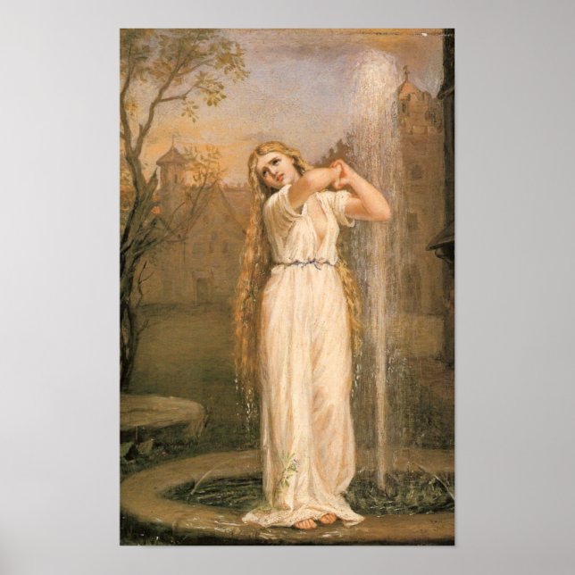 Affiche Undine par John William Waterhouse (Devant)