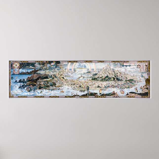 Affiche Une Anciente Mappe de Fairyland (Devant)