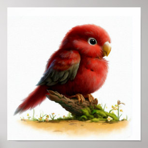 Affiche Une aquarelle 3D Image d'un jeune délinquant Rosel
