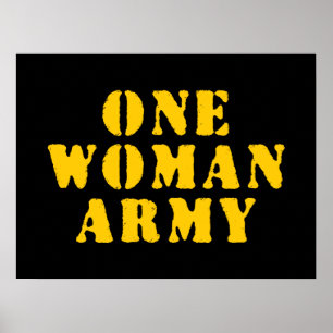 AFFICHE UNE ARMÉE À UNE FEMME