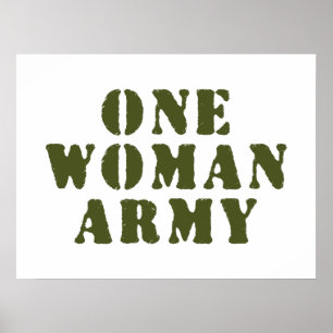 AFFICHE UNE ARMÉE À UNE FEMME