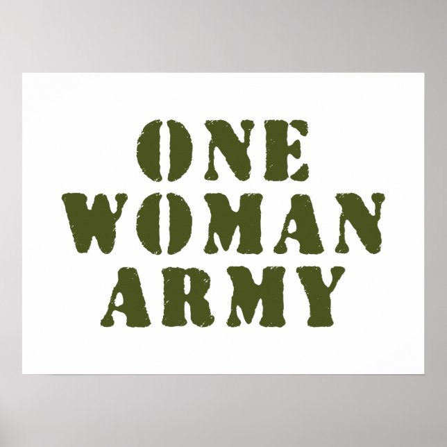 AFFICHE UNE ARMÉE À UNE FEMME (Devant)