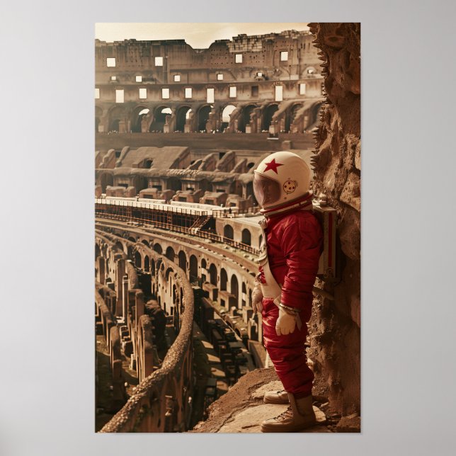 Affiche Une astronaute soviétique débarque à l'intérieur d (Devant)