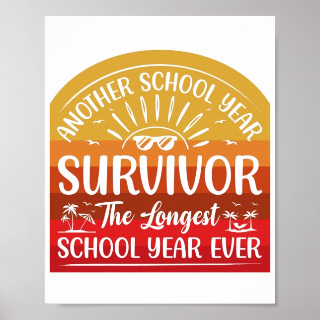Affiche Une autre année scolaire Survivante Funny School (Devant)