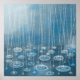 Affiche Une autre peinture de jour de pluie