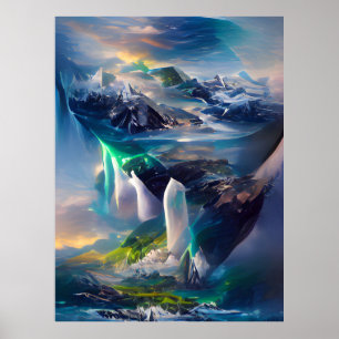 Affiche Une autre terre vit dans les nuages