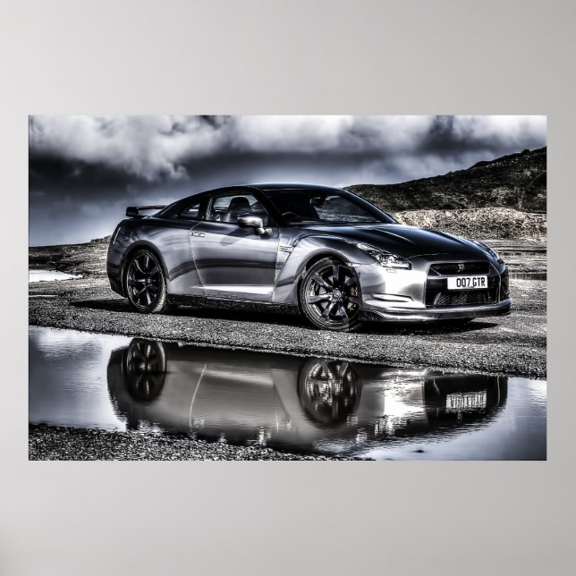 Affiche Une belle image d'une belle pièce de moteur en (Devant)