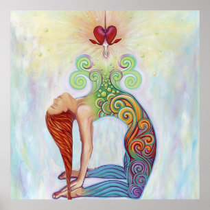 Affiche Une belle photo d'une femme méditant