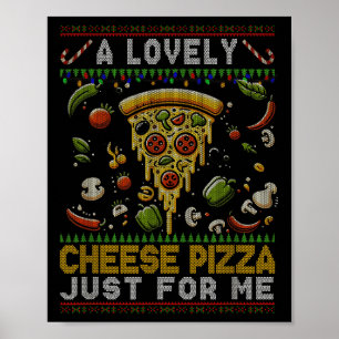 Affiche Une Belle Pizza Au Fromage Juste Pour Moi Seul Che