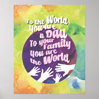 Affiche Une belle plaque de papa