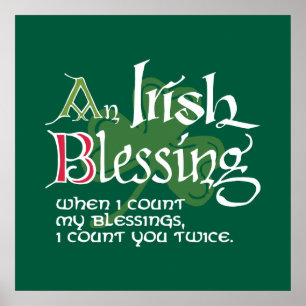 Affiche Une bénédiction irlandaise