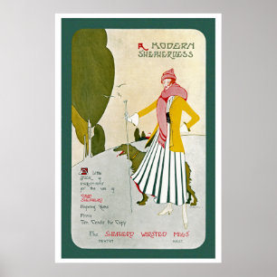 Affiche Une bergère moderne