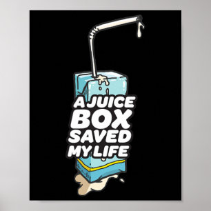 Affiche Une boîte à jus sauvé ma vie Diabète Hommes