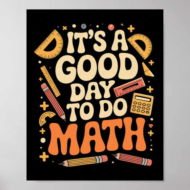 Affiche Une bonne journée pour faire des maths, amoureux d (Devant)