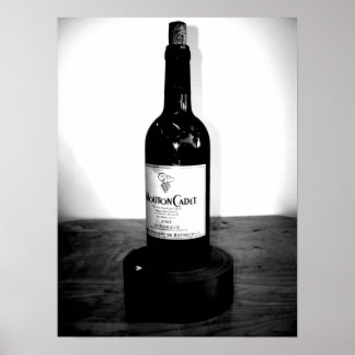 Affiche Une bouteille de vin