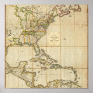 Affiche Une carte correcte des Etats-Unis