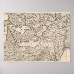Affiche Une carte de l'Empire Britannique en feuille 6 de