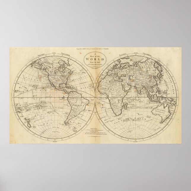 Affiche Une carte du monde (Devant)