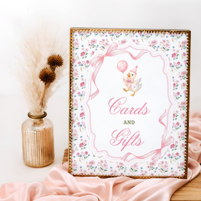 Affiche Une Carte Et Cadeaux D'une Oie Idiote (Créateur téléchargé)