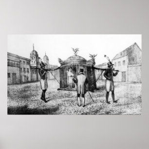 Affiche Une chaise de dédan brésilienne et une personne me