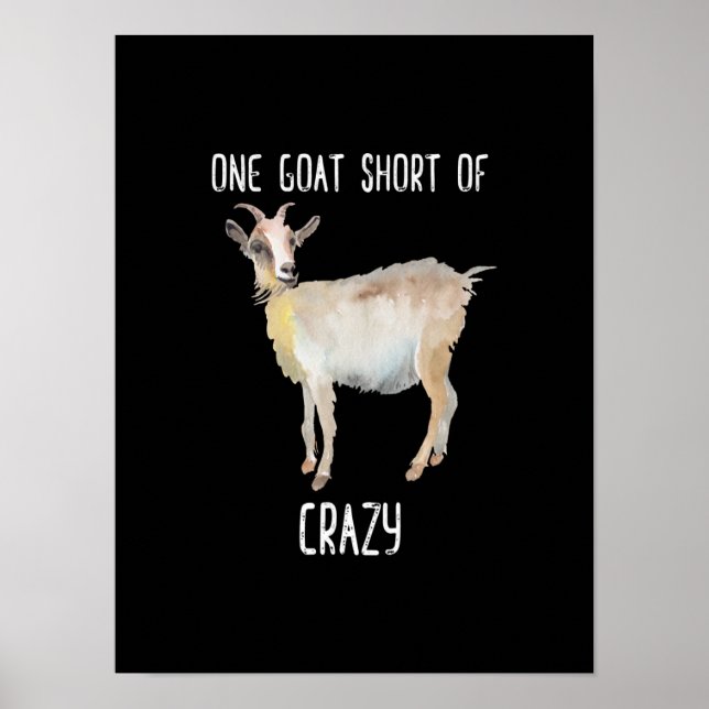 Affiche Une Chèvre En Dehors De La Chèvre Dingue (Devant)