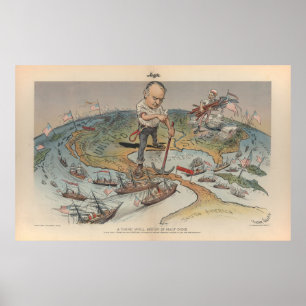 Affiche Une chose bien commencée est Victor 1899 fait par