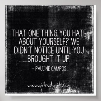 Affiche Une Chose Que Vous Détestez Citation International