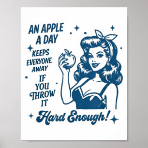 Affiche Une citation de jour rétro haut style