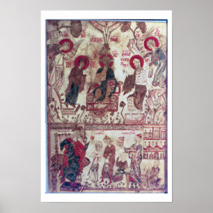 Affiche Une clinique, Traité byzantin, 14e siècle (vélin)