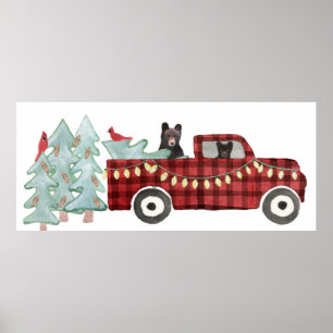 Affiche Une collection de Noël très bariolée