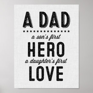 Affiche Une copie de typographie de papa