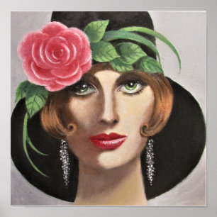 Affiche Une Dame aux yeux verts