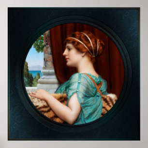 Affiche Une dame de Pompéi par John William Godward