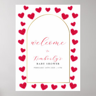 Affiche Une douce petite chérie Arche Bienvenue à la baby 