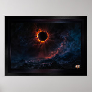 Affiche Une éclipse solaire époustouflante Art AI par Xzen